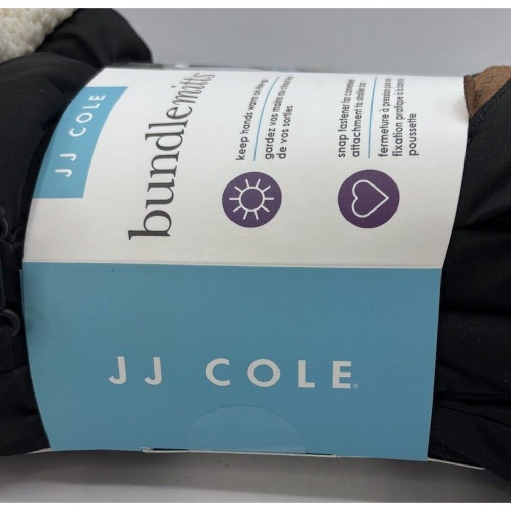 JJ Cole BundleMitts Black Winter Stroller Hand Muff Attachment New NIP - Picture 8 of 8